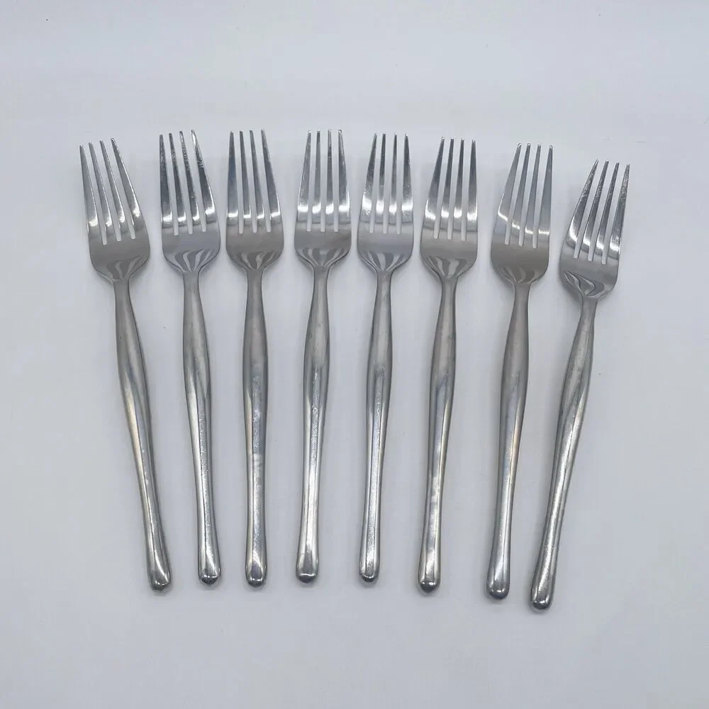 Hampton Silversmiths HSV84 Dinner Forks 7 3/4” Stainless Steel Set of 8